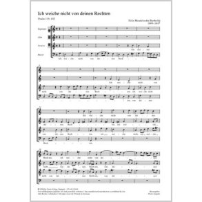 Mendelssohn: Ich weiche nicht- Deine Rede