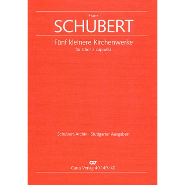 F&uuml;nf kleinere Kirchenwerke