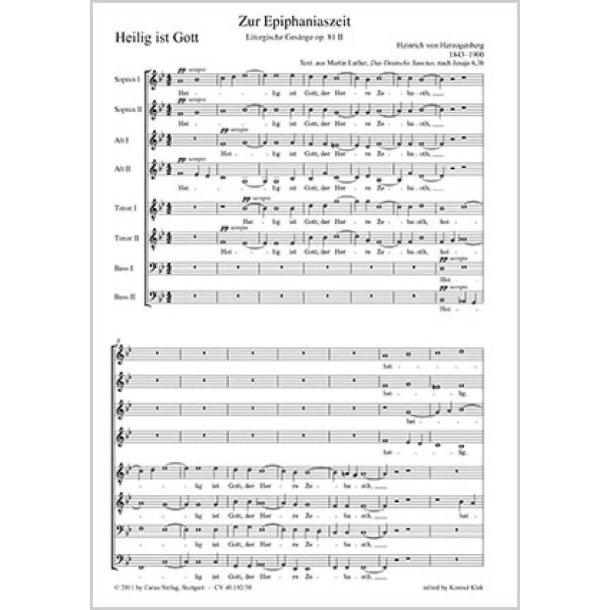 Liturgische Ges&auml;nge [Epiphaniaszeit] III