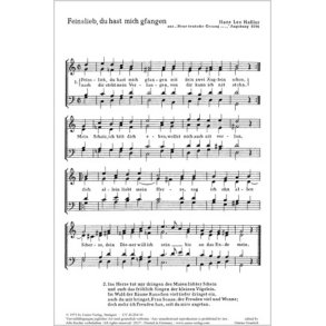 Madrigale von Gastoldi, Friderici und Hassler