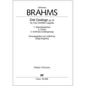 Brahms: Drei Gesänge op. 42