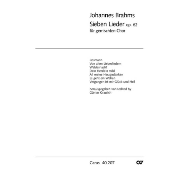 Sieben Lieder (Op. 62)