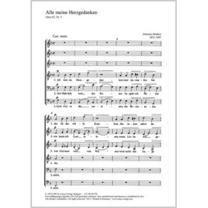 All meine Herzgedanken : aus: Sieben Lieder