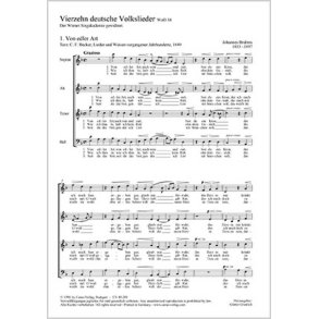 Brahms: Vierzehn deutsche Volkslieder