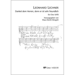 Danket dem Herren : aus: Newe Gaistliche und Wellttliche Teuschte Gesanng sampt zwayen Lateinischen