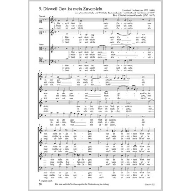 Dieweil Gott ist mein Zuversicht : mit Neutextierung