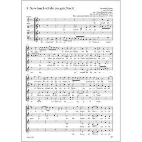 So wünsch ich ihr ein gute Nacht : aus: Newe Teutsche Lieder