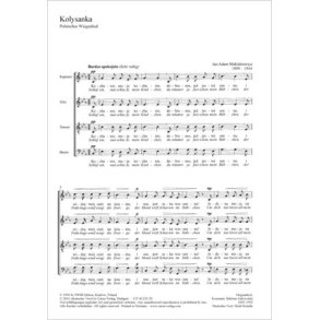 Kolysanca : Polnisches Wiegenlied