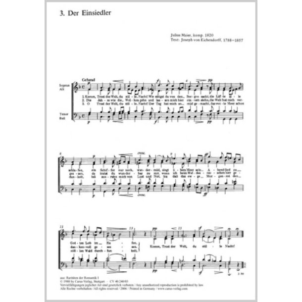 Der Einsiedler : F-Dur