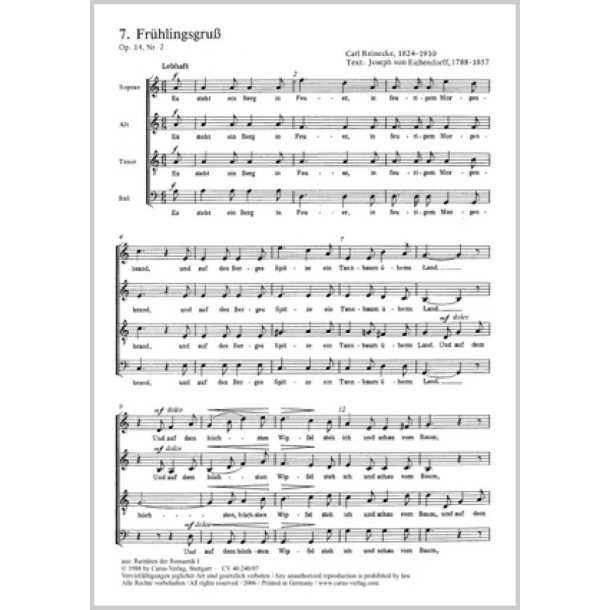 Fr&uuml;hlingsgruss op. 14,2 : a-Moll