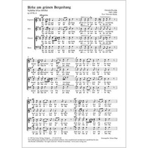 Birke am grünen Bergeshang / Vybehla bríza : aus: In der Natur / V prìrode
