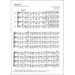 Zahnweh : aus: Fünf Lieder