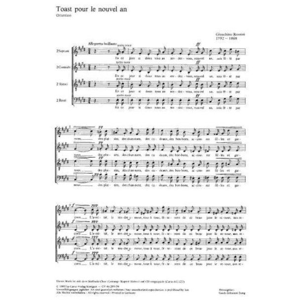 Toast pour le nouvel an : E-Dur