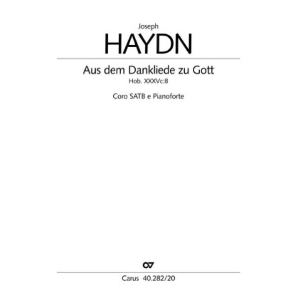 Aus dem Dankeliede zu Gott : Es-Dur