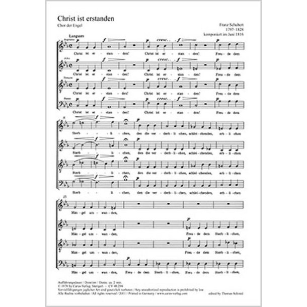 Christ ist erstanden : Chor der Engel