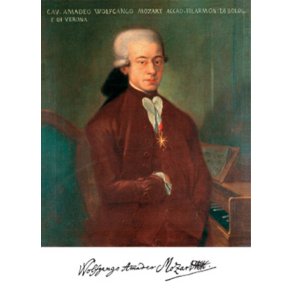 Porträt Mozart mit dem Orden vom Goldenen Sporn