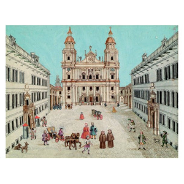 Ansicht des Salzburger Domplatzes