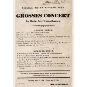 Programmzettel eines Gastspiels 1832