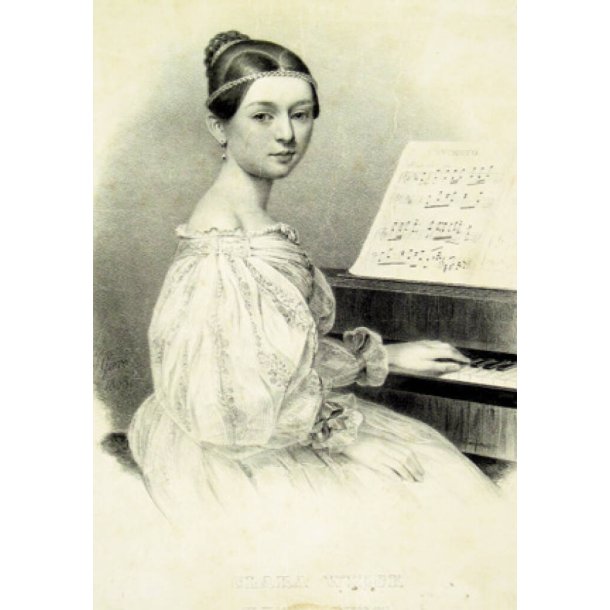 Clara Wieck am Fl&uuml;gel