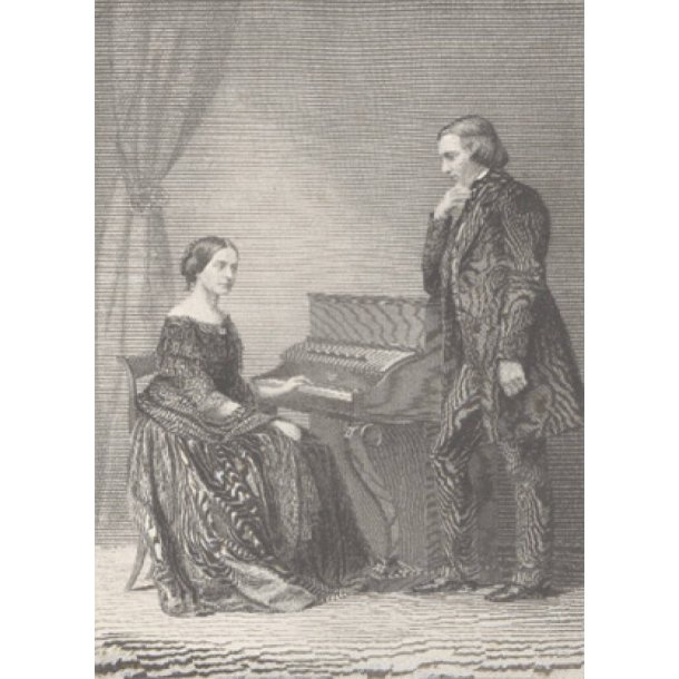 Robert und Clara Schumann am Klavier