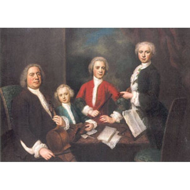 Johann Sebastian Bach mit drei seiner S&ouml;hne