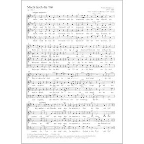 Macht hoch die Tür : D-Dur