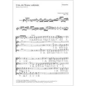 O du, die Wonne verkündet in Zion : aus: Messiah