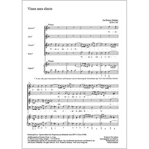 Vinea mea electa (ZWV 55,no.12) : uit: Responsoria pro hebdomada sancta