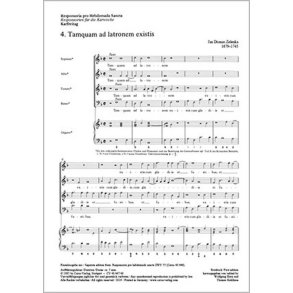 Tanquam ad altronem existis (ZWV 55, no.13) : Uit: Responsoria pro hebdomada sancta