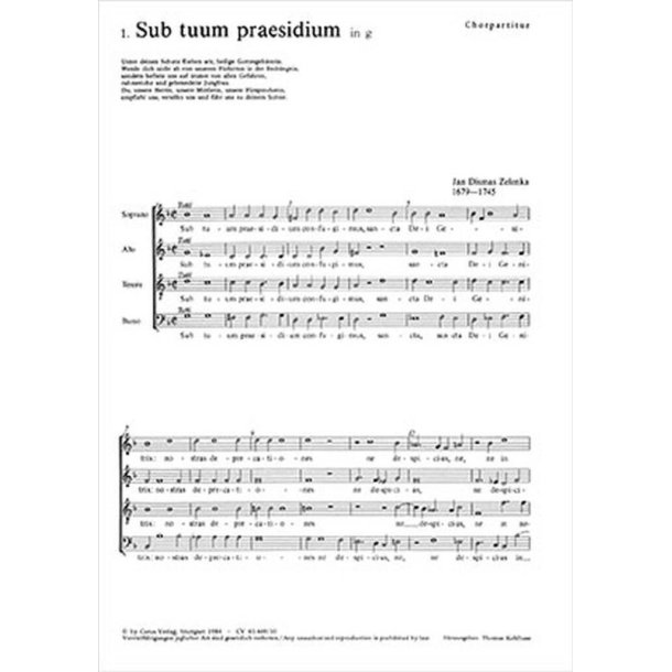 Sub tuum praesidium [I] : aus: Sub tuum praesidium