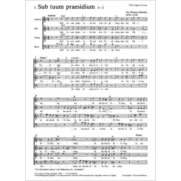 Sub tuum praesidium [II] : aus: Sub tuum praesidium