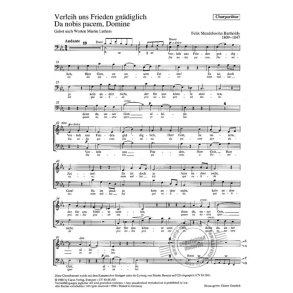 Verleih uns Frieden gnadiglich MWV A 11 : Choralkantate