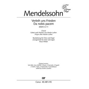 Verleih uns Frieden gnädiglich : Choralkantate