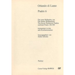 Psalm 6 : aus: Die sieben Bußpsalmen