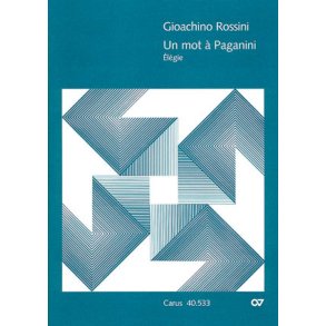 Un mot à Paganini. Élégie : D-Dur