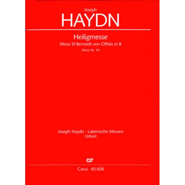 Missa Sancti Bernardi von Offida in B : Heiligmesse