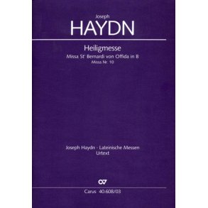 Missa Sancti Bernardi von Offida in B : Heiligmesse