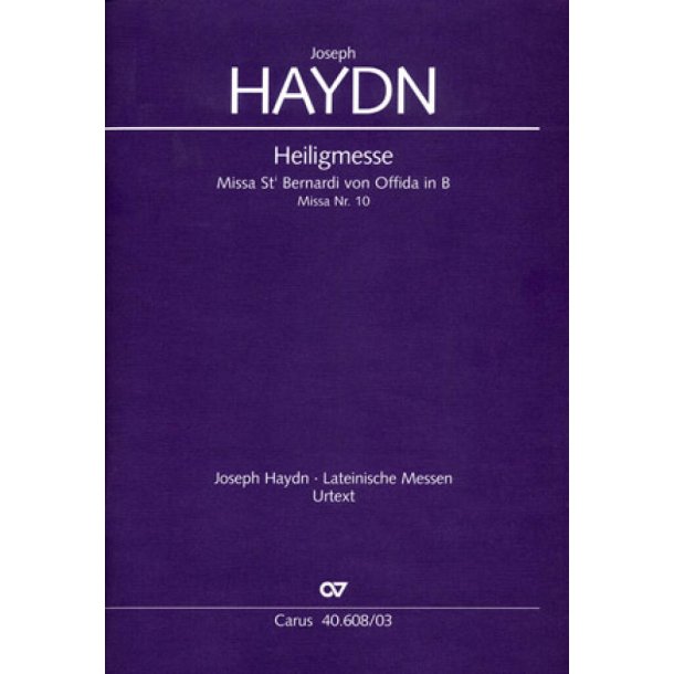 Missa Sancti Bernardi von Offida in B : Heiligmesse