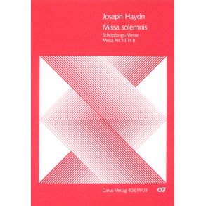 Missa solemnis in B : Schöpfungsmesse