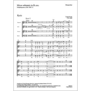 Missa solemnis in B : Schöpfungsmesse