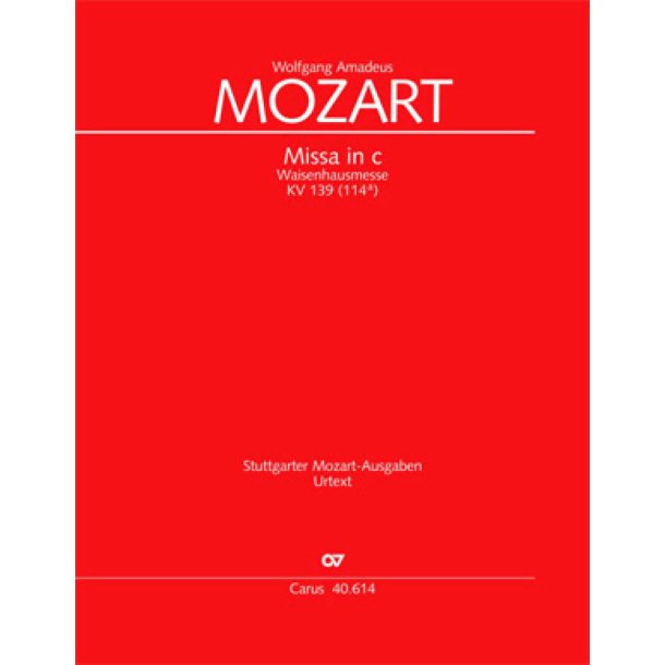 Missa in c : Waisenhausmesse