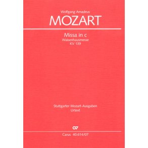Missa in c : Waisenhausmesse