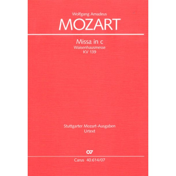 Missa in c : Waisenhausmesse