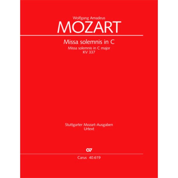Missa solemnis in C : C-Dur