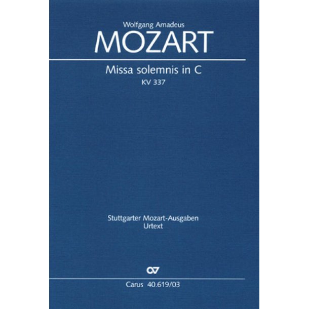 Missa solemnis in C : C-Dur