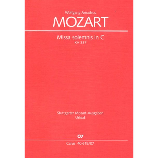 Missa solemnis in C : C-Dur