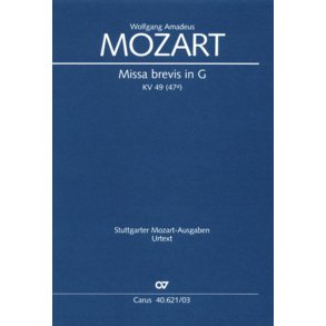 Missa brevis in G KV 49 [47d] : G-Dur
