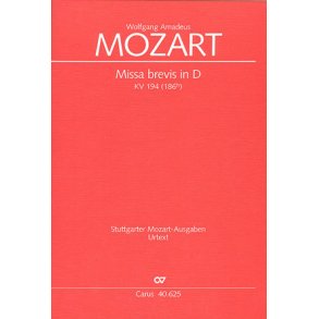 Missa brevis in D KV 194 : D-Dur