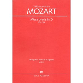 Missa brevis in D : D-Dur