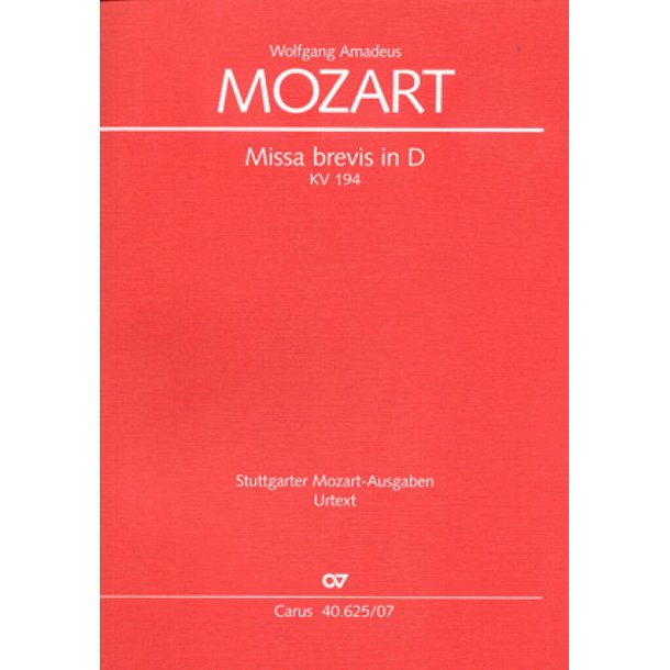 Missa brevis in D : D-Dur